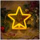 Neon Wood Stand LED STAR warm white FLNW04 Forever Light 5900495268624