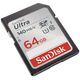 SanDisk memory card 64GB Ultra SDXC 64GB 140MB/s UHS-I Class 10 619659200176
