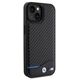 Original Case APPLE IPHONE 15 BMW Leather Carbon (BMHCP15S22NBCK) black 3666339143831