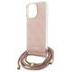 Original Case APPLE IPHONE 15 PRO MAX Guess Hardcase Crossbody Cord 4G Print (GUHCP15XHC4SEP) pink 3666339148379