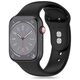 Strap for APPLE WATCH 4 / 5 / 6 / 7 / 8 / 9 / SE / ULTRA 1 / 2 (42 / 44 / 45 / 49 MM) Tech-Protect Silicone black 5906302303984