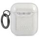Original Case APPLE AIRPODS Karl Lagerfeld Cover Glitter Karl`s Head (KLA2UKHGS) silver 3666339030285