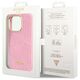 Original Case IPHONE 14 PRO Guess Croco Collection (GUHCP14LHGCRHP) pink 3666339082949