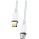 Maxlife MXUC-05 cable USB-C - Lightning 1,0 m 20W white 5900495916884
