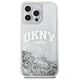 DKNY case for iPhone 15 Pro 6,1&quot; DKHCP15LLBNAET white HC liquid glitters w arch logo 3666339270919