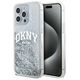 DKNY case for iPhone 15 Pro Max 6,7&quot; DKHCP15XLBNAET white HC liquid glitters w arch logo 3666339270926