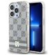 DKNY case for iPhone 15 Pro 6,1&quot; DKHMP15LHCPTSE beige HC Magsafe pc tpu checkered pattern w printed stripes 3666339269517