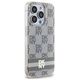 DKNY case for iPhone 15 Pro 6,1&quot; DKHMP15LHCPTSE beige HC Magsafe pc tpu checkered pattern w printed stripes 3666339269517