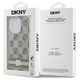 DKNY case for iPhone 15 Pro 6,1&quot; DKHMP15LHCPTSE beige HC Magsafe pc tpu checkered pattern w printed stripes 3666339269517