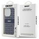 DKNY case for iPhone 15 Pro 6,1&quot; DKHMP15LHRHSEB niebieska HC Magsafe pc tpu repeat texture pattern w stripe 3666339267834
