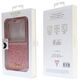 Original Case SAMSUNG GALAXY Z FLIP 5 Guess Hardcase Glitter Script (GUHCZF5HGGSHP) pink 3666339173999