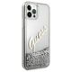 Original Case IPHONE 12 PRO MAX Guess Hardcase Glitter Vintage Script (GUHCP12LGLVSSI) silver 3700740495353