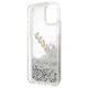 Original Case IPHONE 12 PRO MAX Guess Hardcase Glitter Vintage Script (GUHCP12LGLVSSI) silver 3700740495353