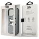 Original Case IPHONE 14 PRO Karl Lagerfeld Hardcase Saffiano Choupette Head Patch silver 3666339077013