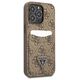 Case IPHONE 13 PRO Guess Hardcase 4G Triangle Logo Cardslot (GUHCP13LP4TPW) brown 3666339048228