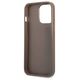 Case IPHONE 13 PRO Guess Hardcase 4G Triangle Logo Cardslot (GUHCP13LP4TPW) brown 3666339048228